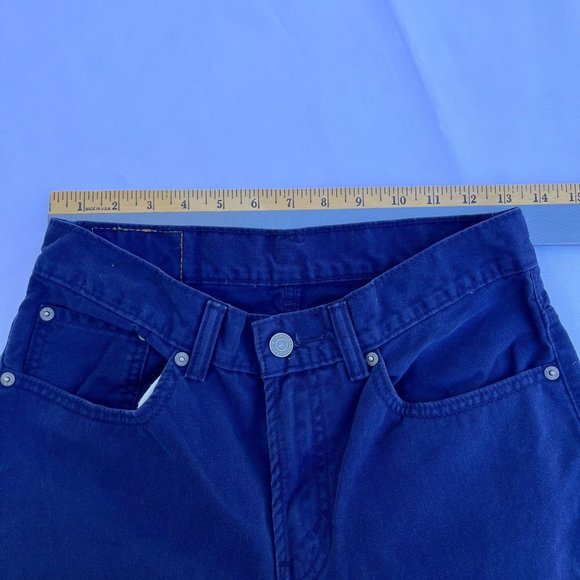 LEVI’S 511 Mens Jeans Size 28 X 28 16 Regular Blue Straight Leg Soft 100% Cotton - Picture 10 of 11